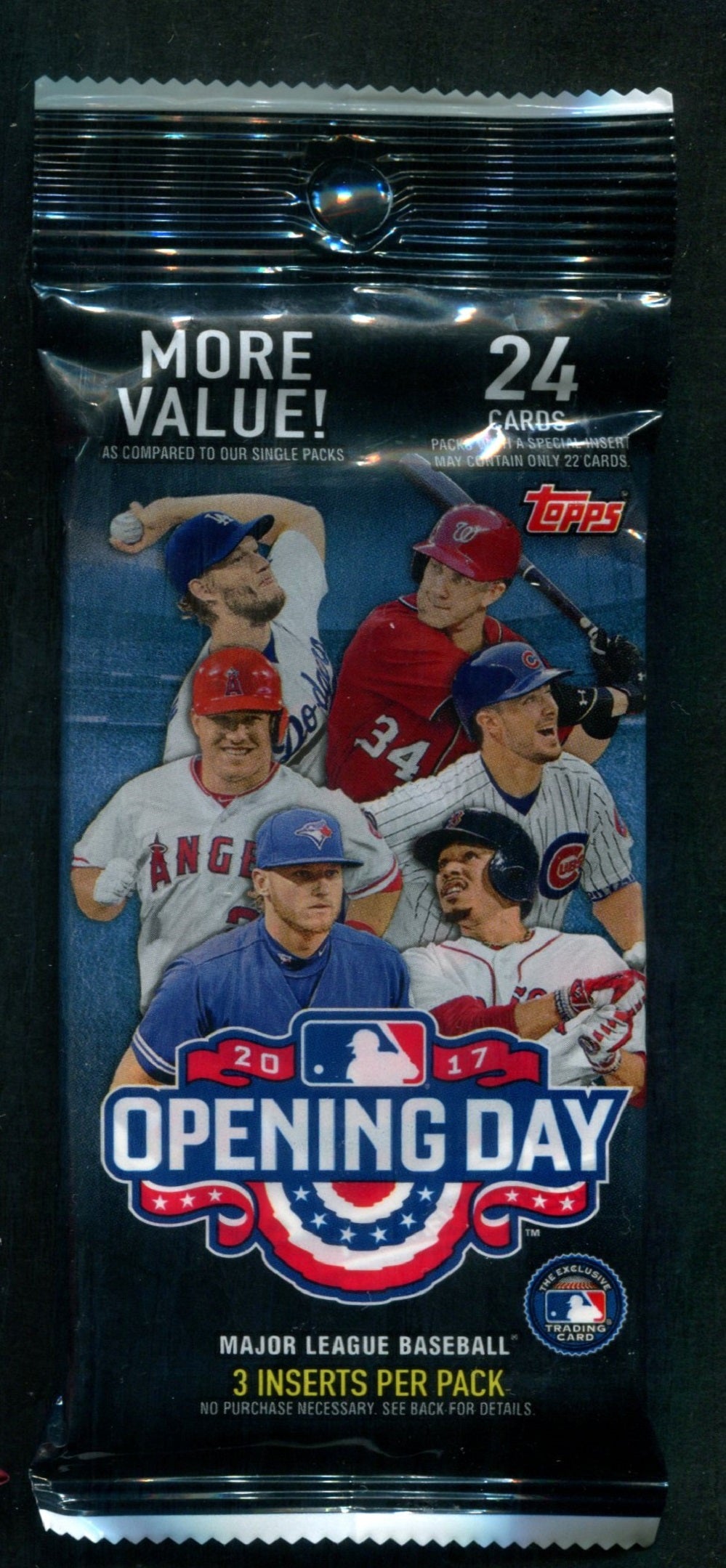 2017 Topps Opening Day Baseball Unopened Value Pack (24)