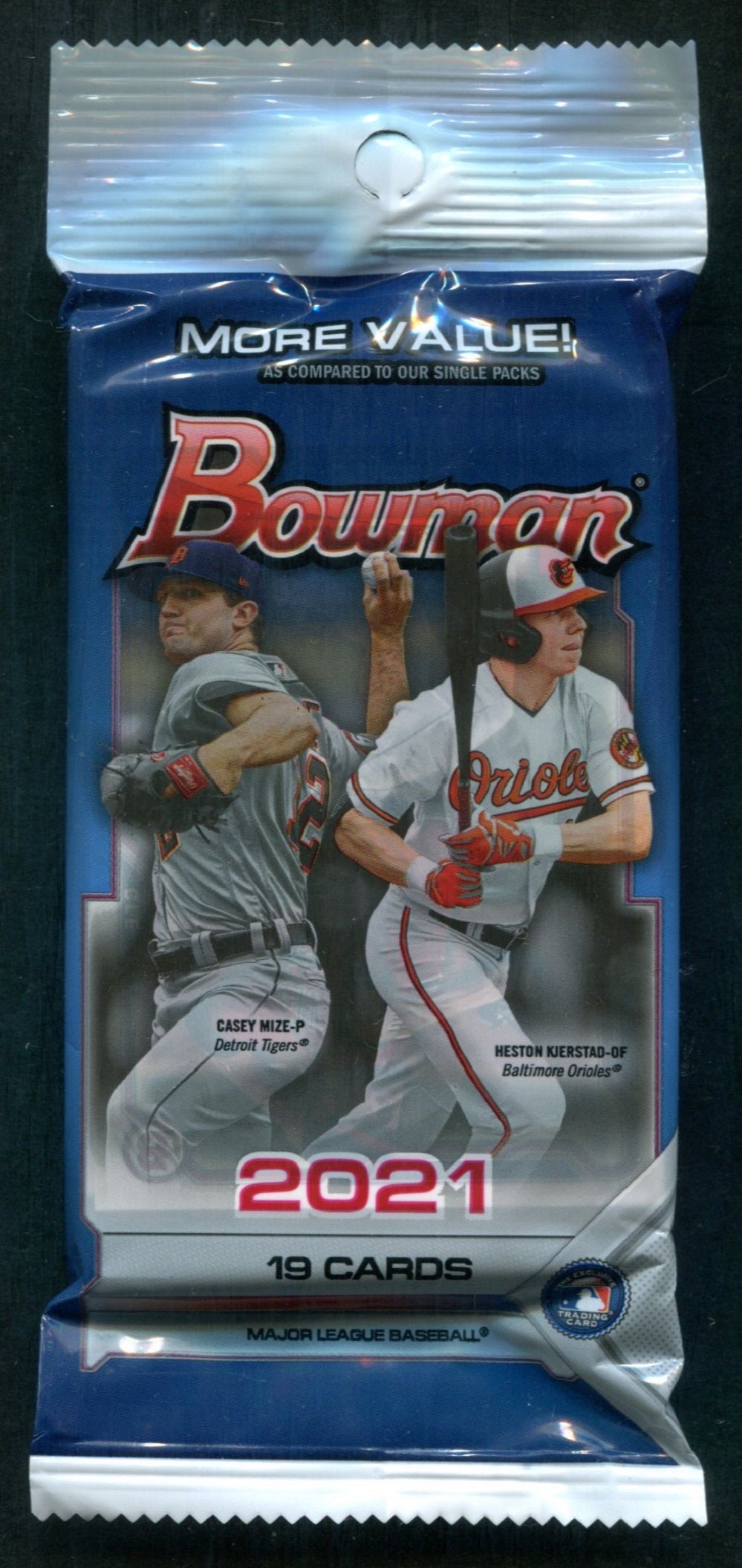 2021 Bowman Baseball Unopened Value Pack (19 Cards)