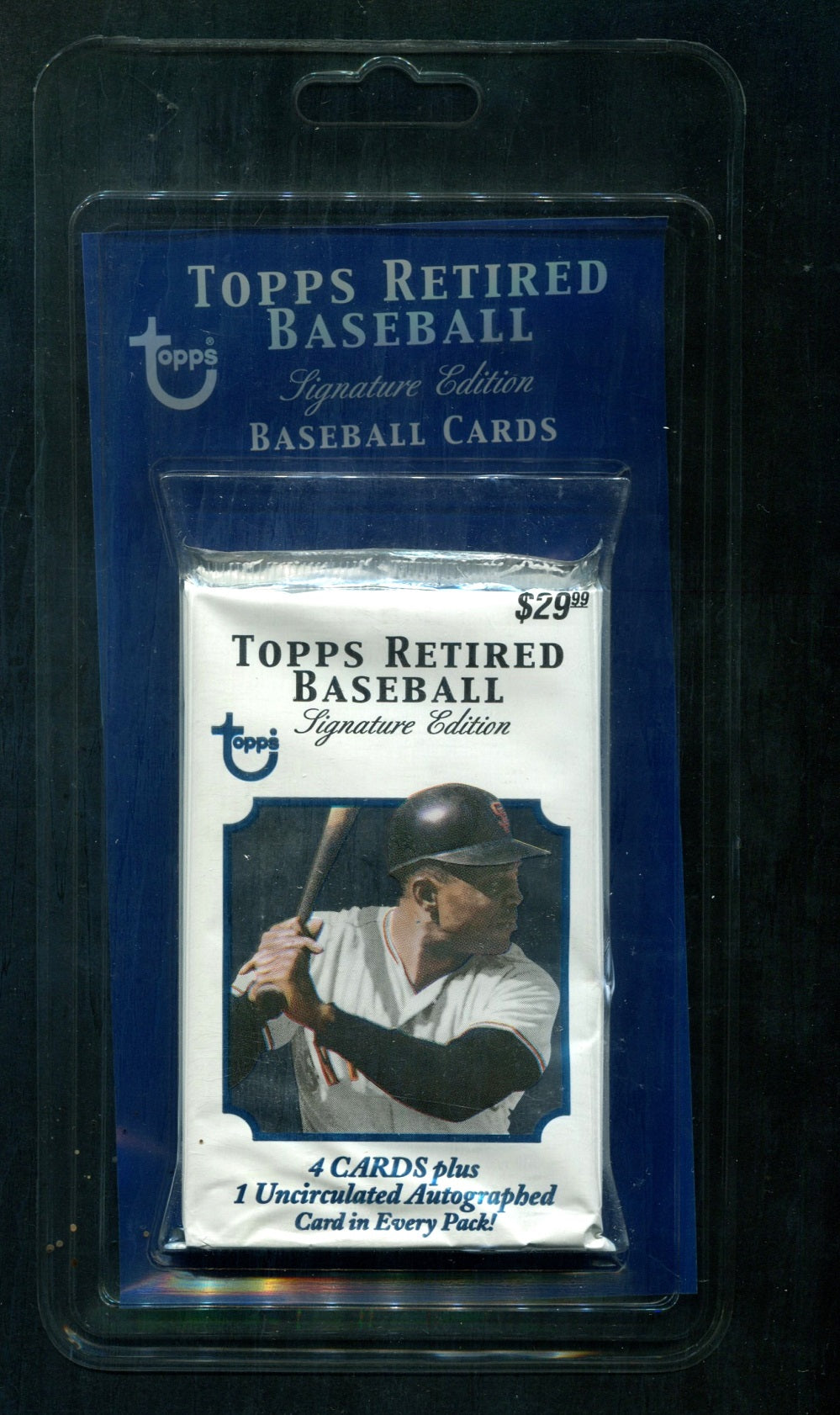 2003 Topps Retired Signature Baseball Unopened Blister Pack (1/4 + 1)