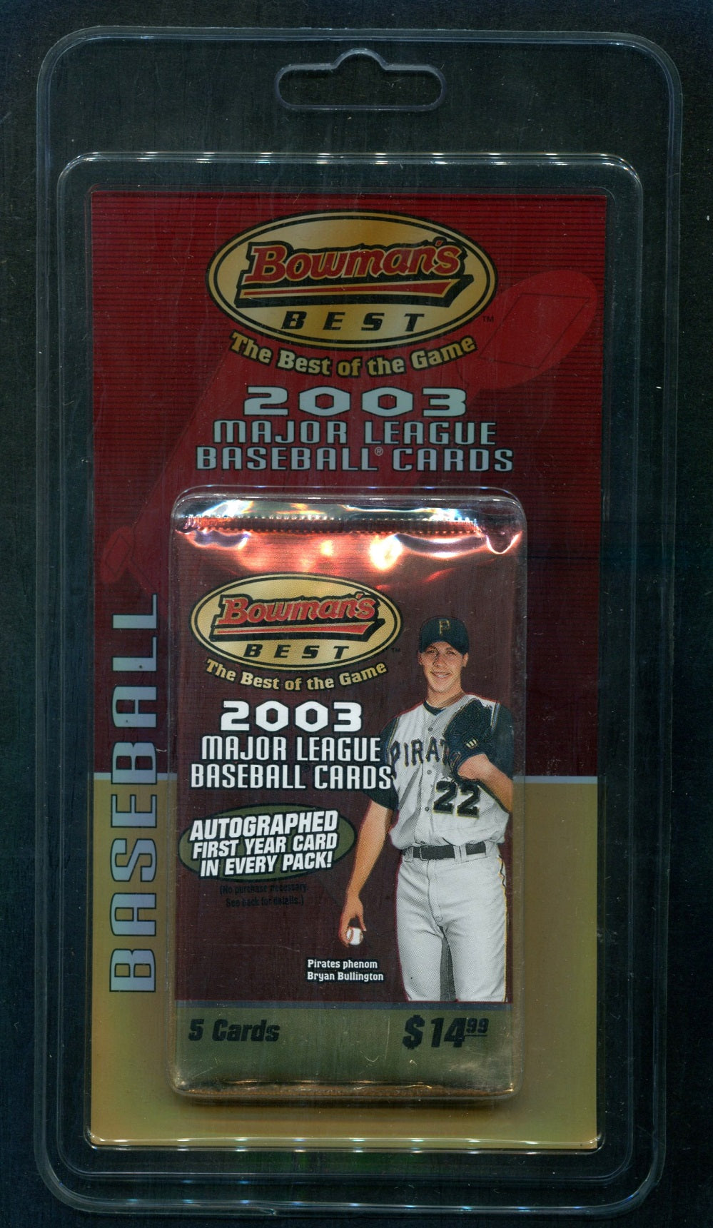 2003 Bowman's Best Baseball Unopened Blister Pack (1/5)