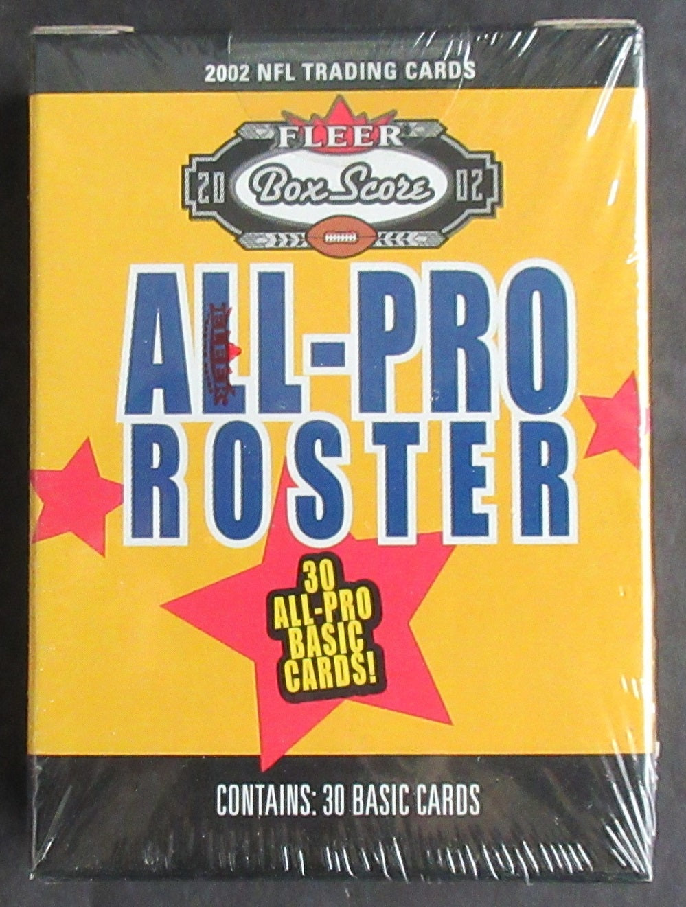 2002 Fleer Football Box Score All-Pro Roster Factory Set (30)