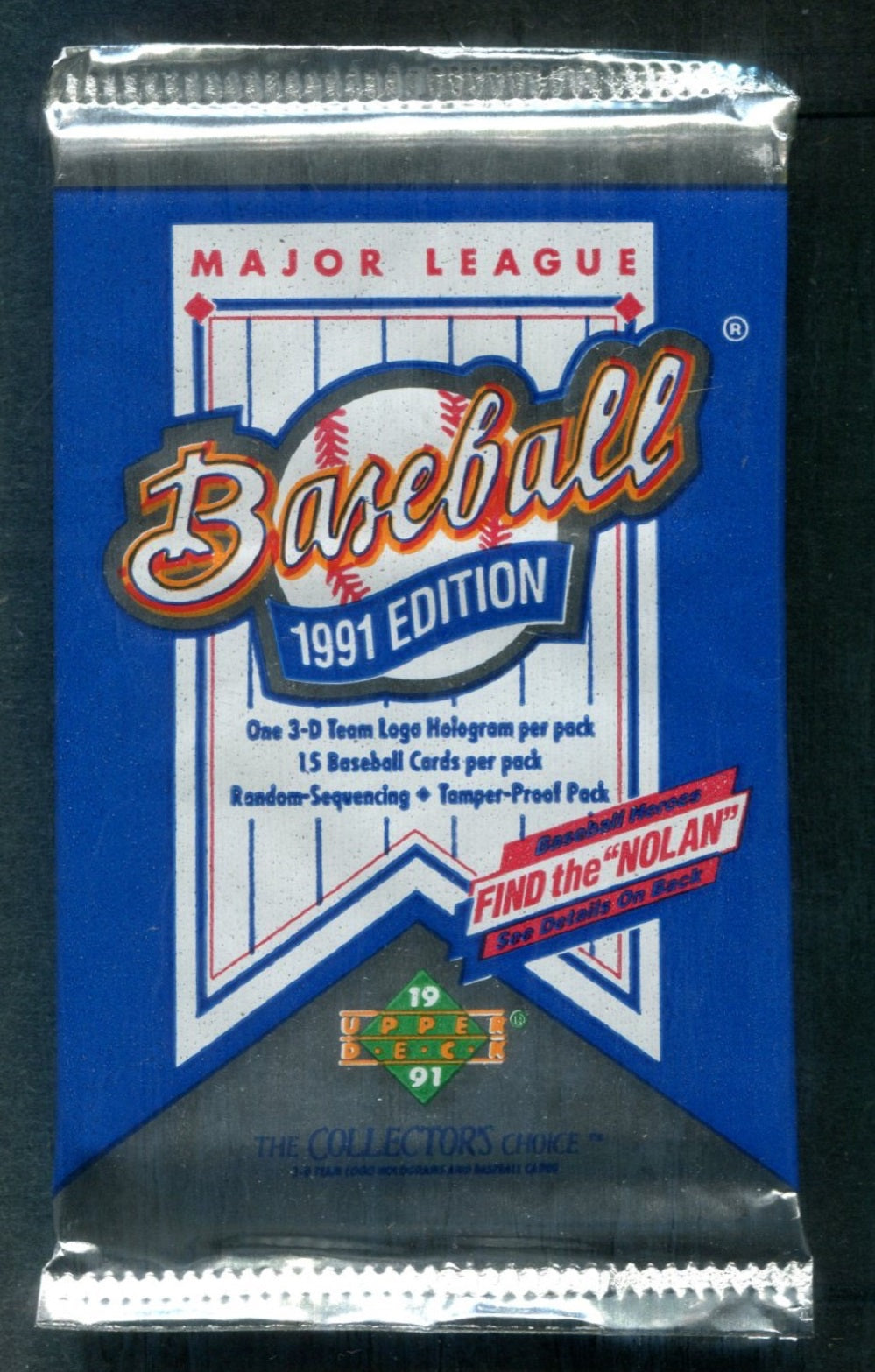 1991 Upper Deck Baseball Low Series Unopened Pack