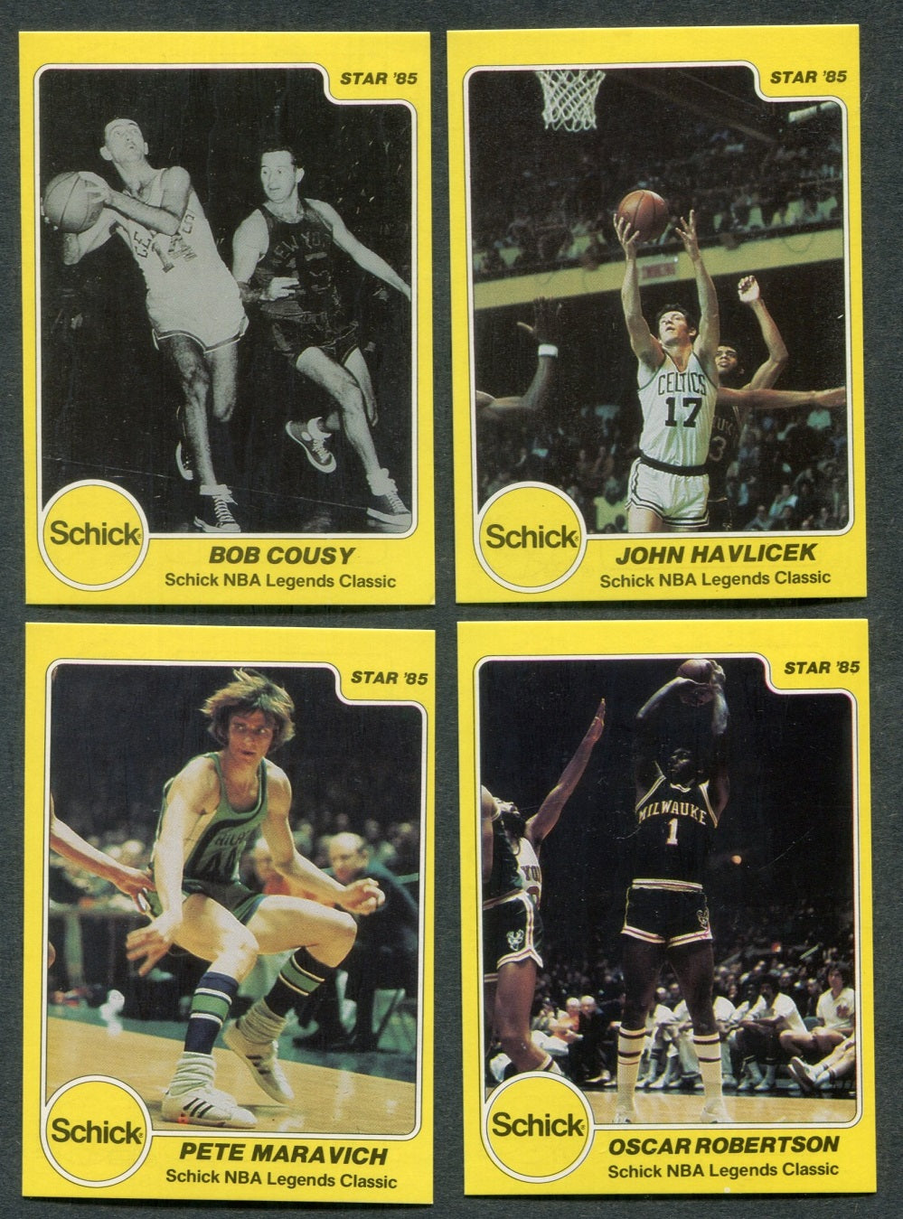 1985 Star Basketball Schick NBA Legends Complete Set NM/MT (25) (24-473)