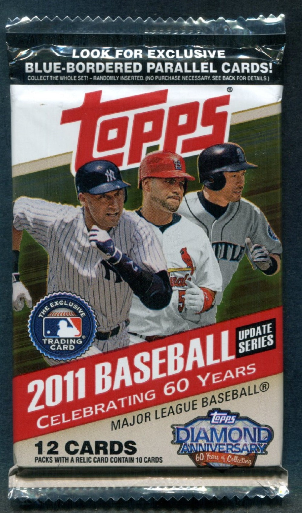 2011 Topps Baseball Update Series Unopened Pack (Retail) (Walmart) (12)