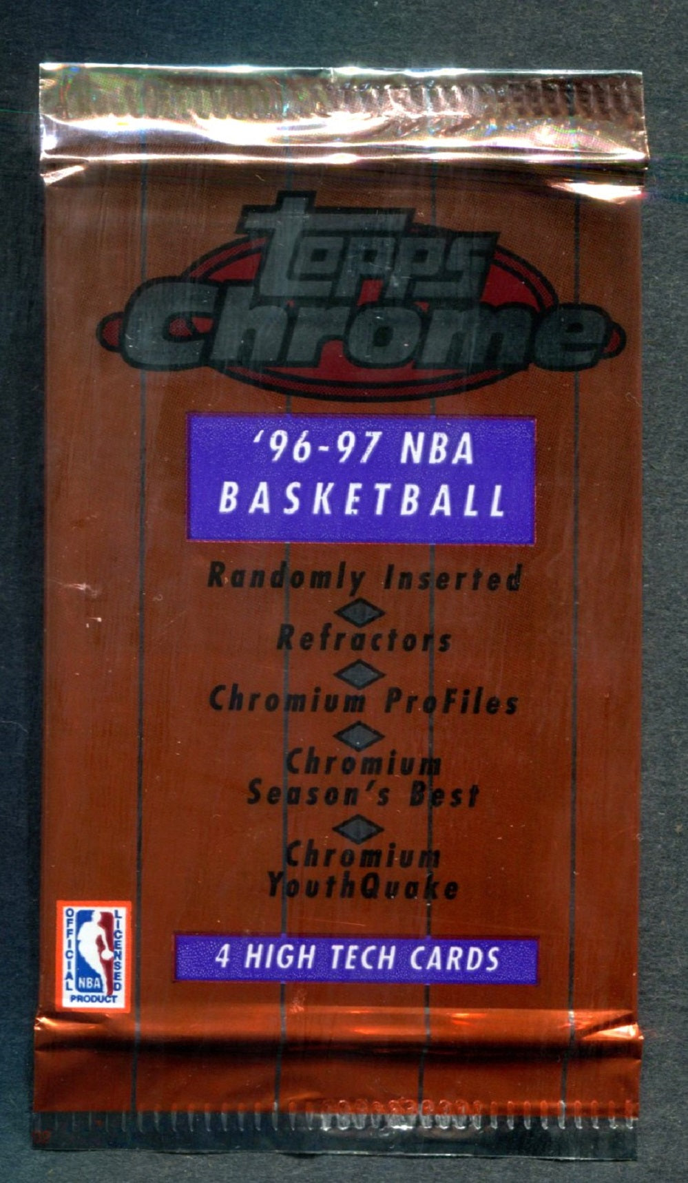 1996/97 Topps Chrome Basketball Unopened Pack (Retail)