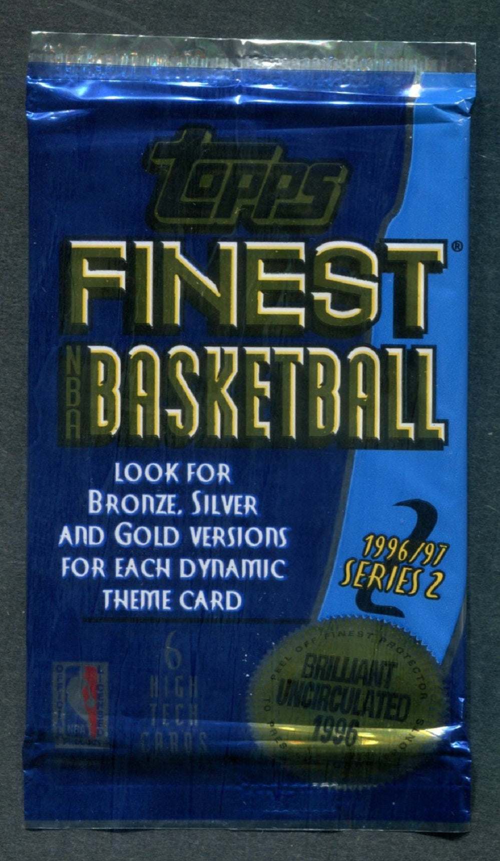 1996/97 Topps Finest Basketball Unopened Series 2 Pack (Hobby)