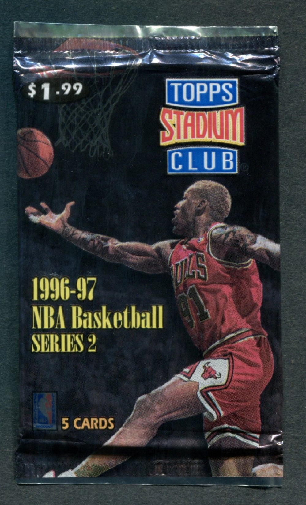 1996/97 Topps Stadium Club Basketball Unopened Series 2 Pack (Retail) (Pre-Priced)