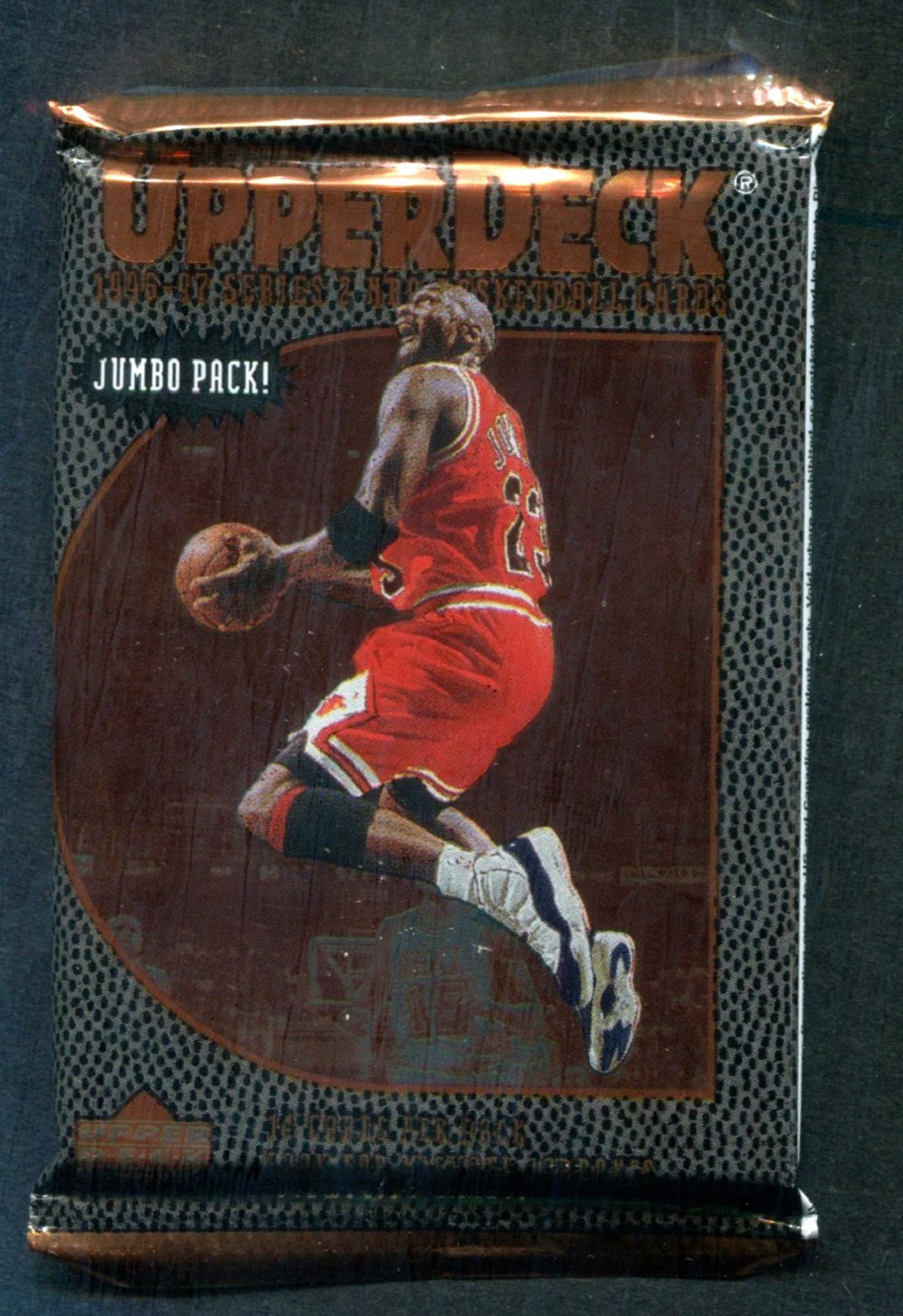 1996/97 Upper Deck Basketball Unopened Series 2 Jumbo Pack (14 Cards)