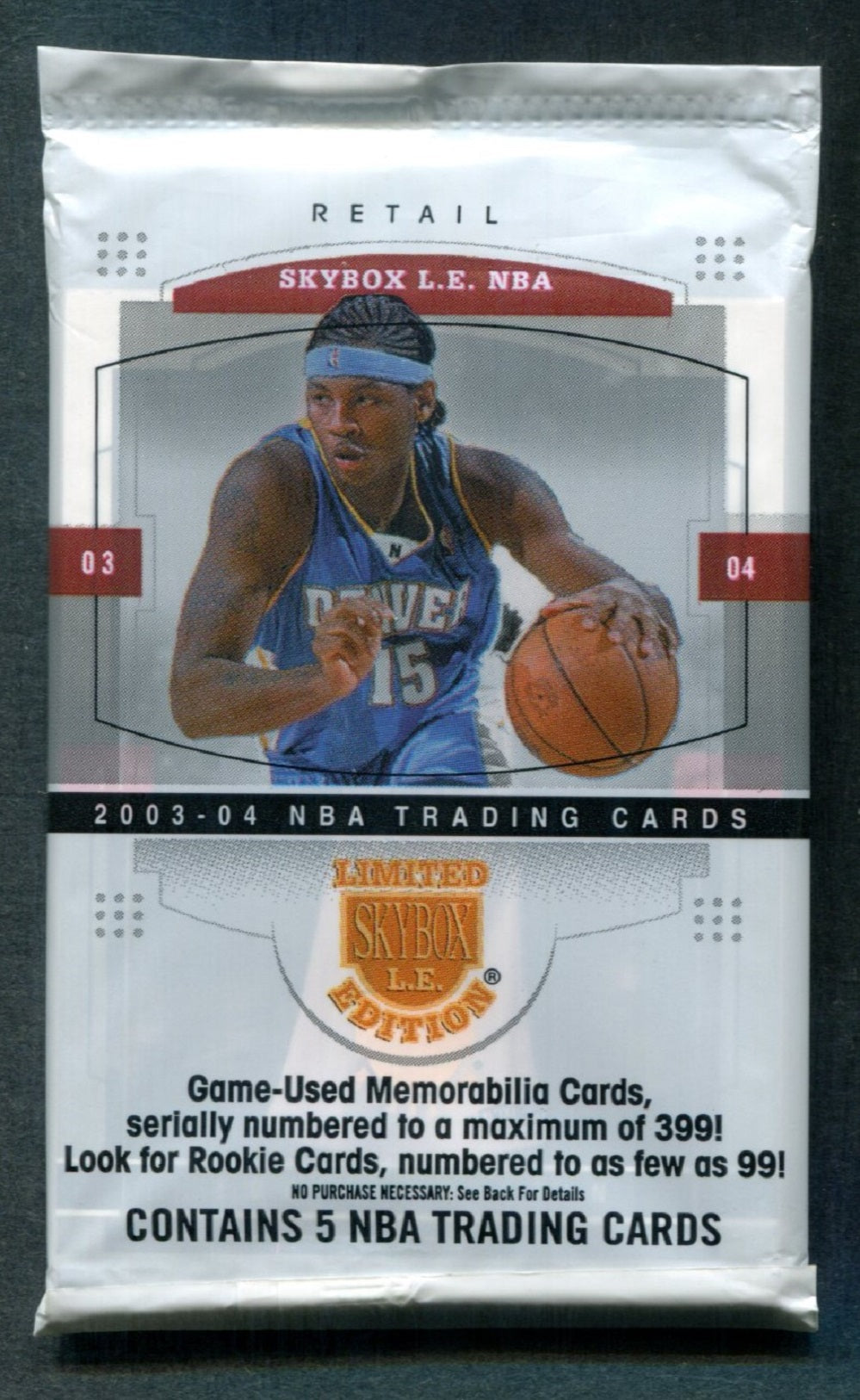 2003/04 Fleer Skybox L.E. Limited Edition Basketball Unopened Pack (Retail)