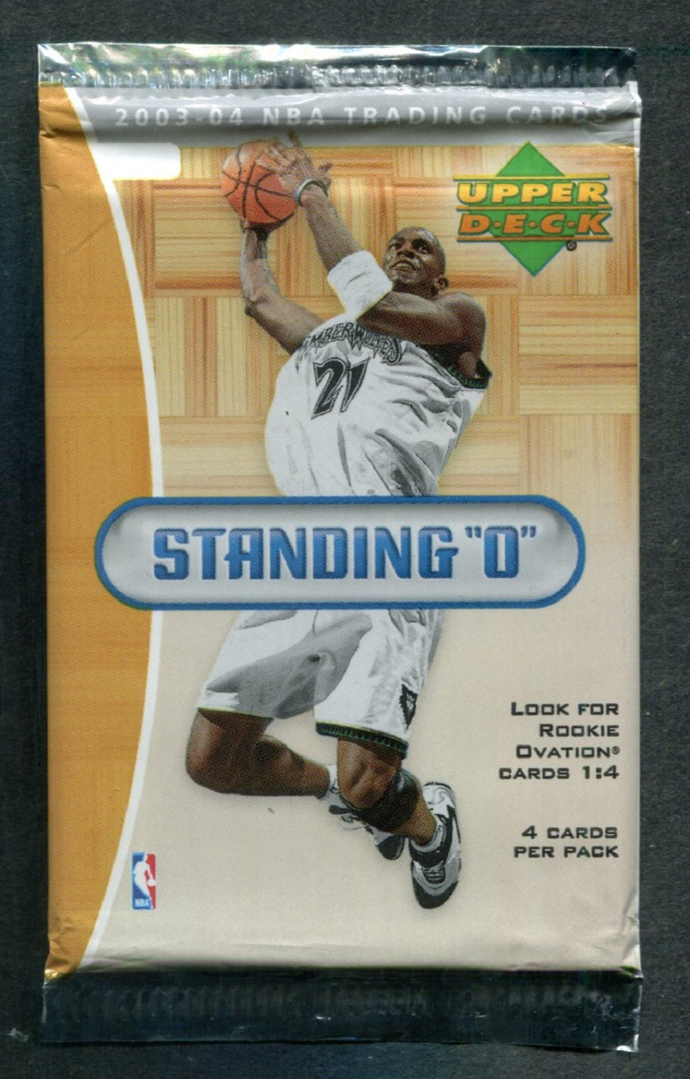 2003/04 Upper Deck Standing "O" Basketball Unopened Pack (4 Cards)
