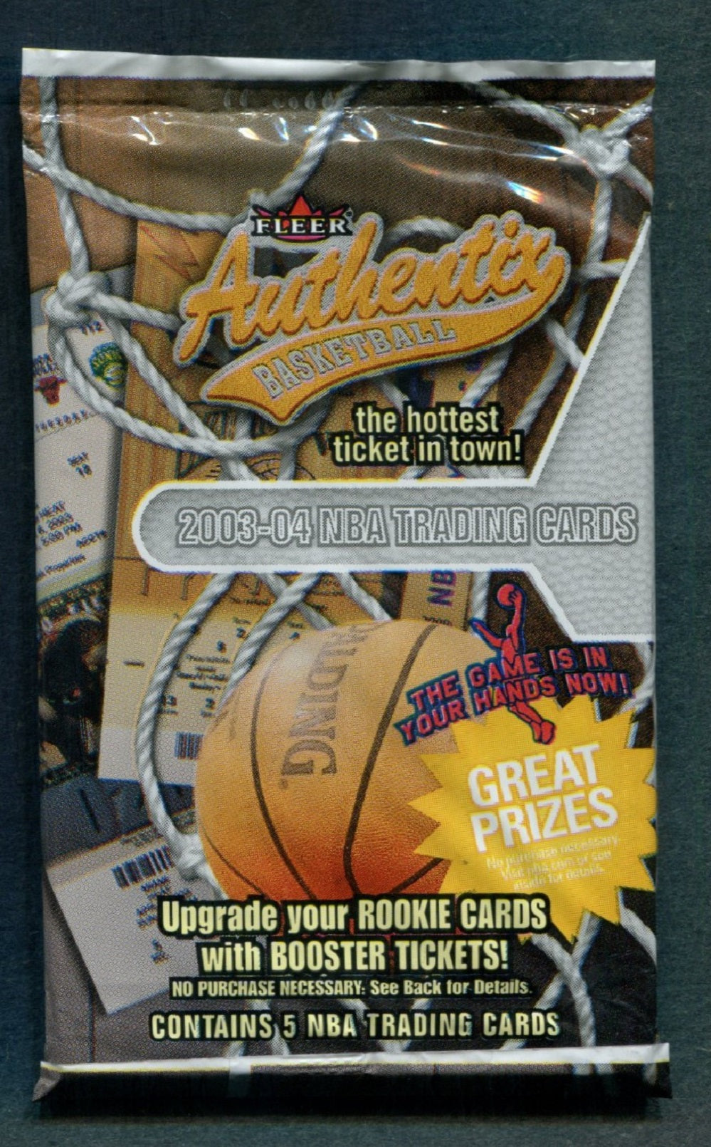 2003/04 Fleer Authentix Basketball Unopened Pack (Retail)