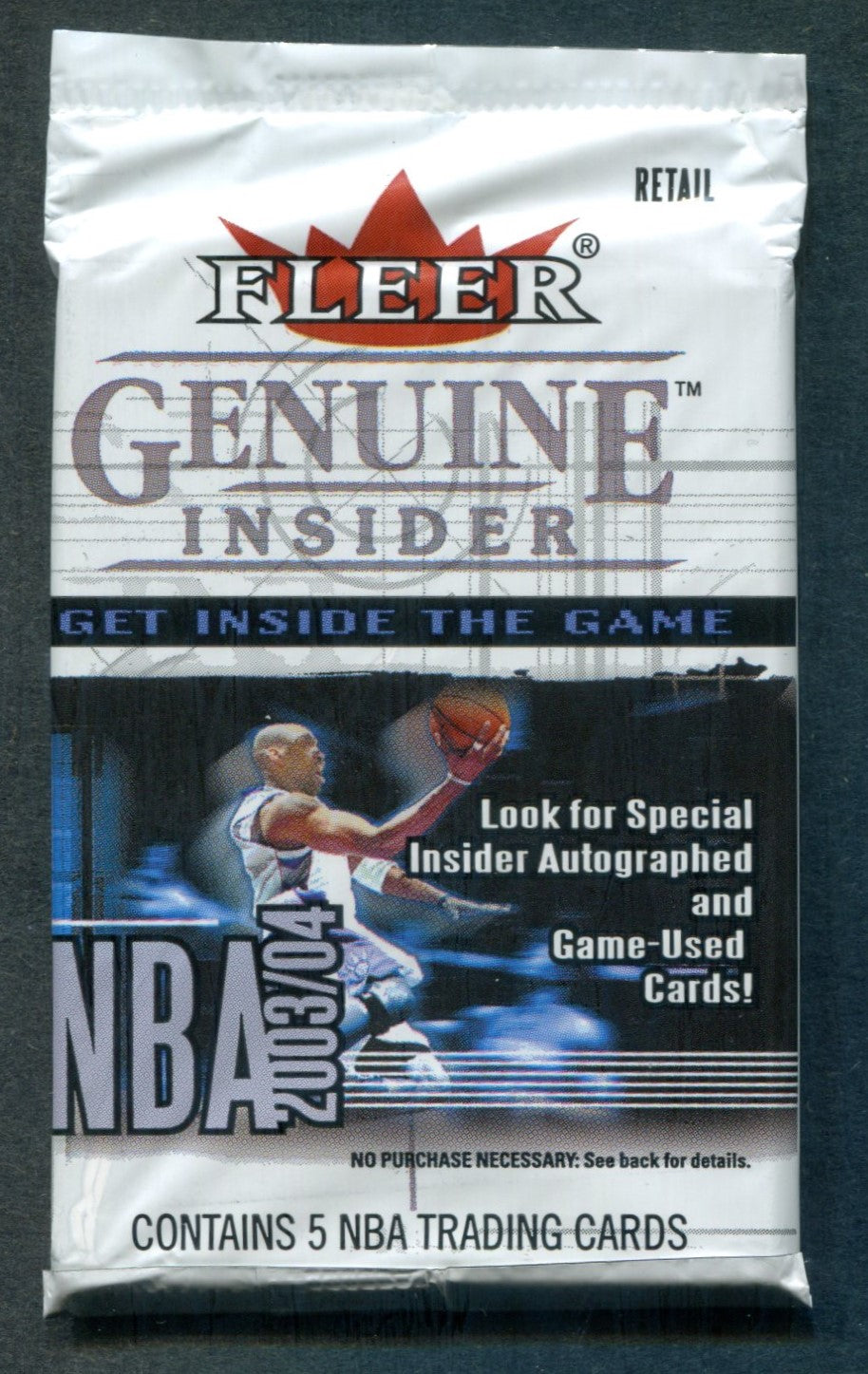 2003/04 Fleer Genuine Insider Basketball Unopened Pack (Retail)