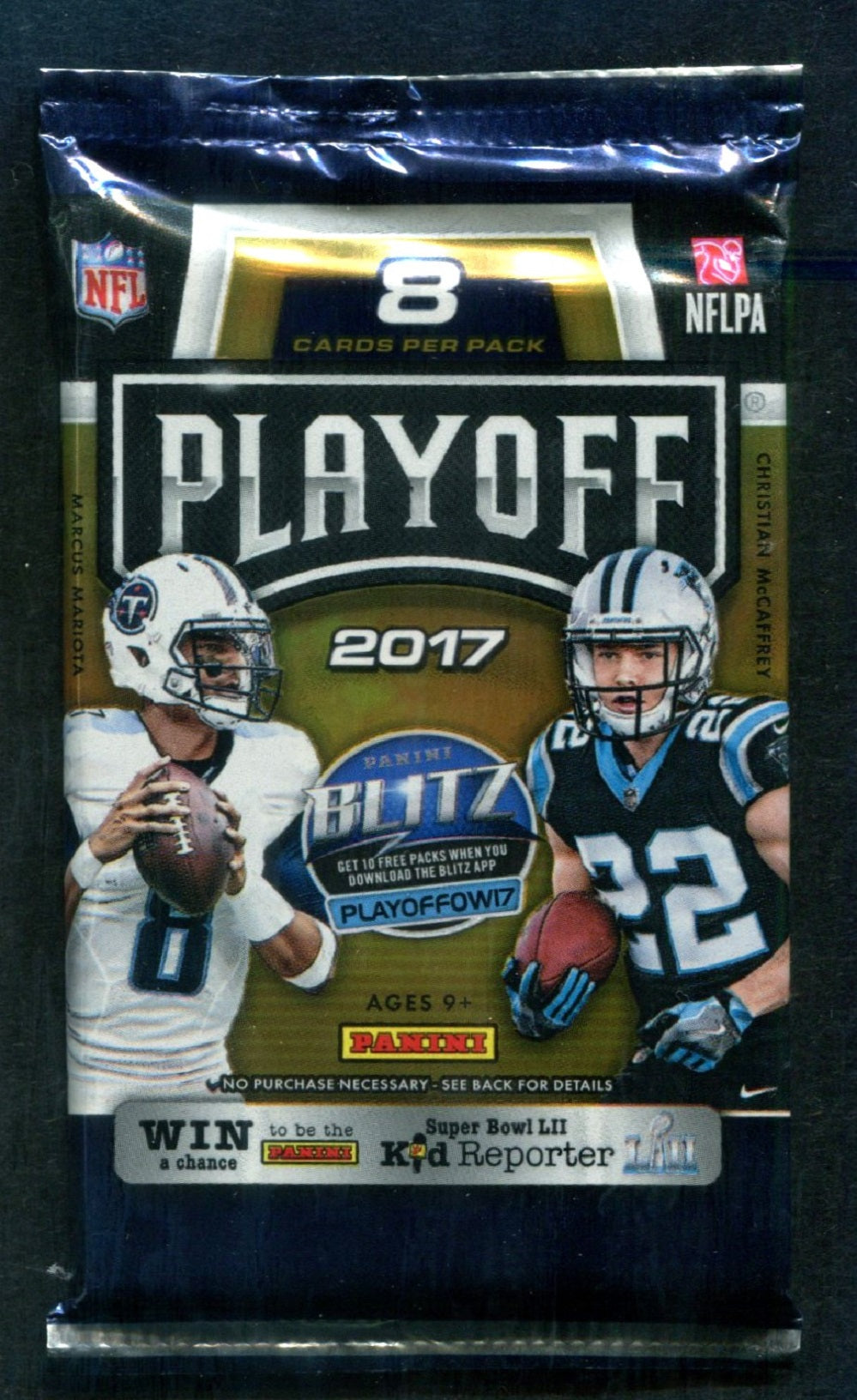 2017 Panini Playoff Football Unopened Pack (8 Cards)