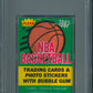 1987 1987/88 Fleer Basketball Unopened Wax Pack PSA 7 Bird Sticker Top Drexler Back *5937