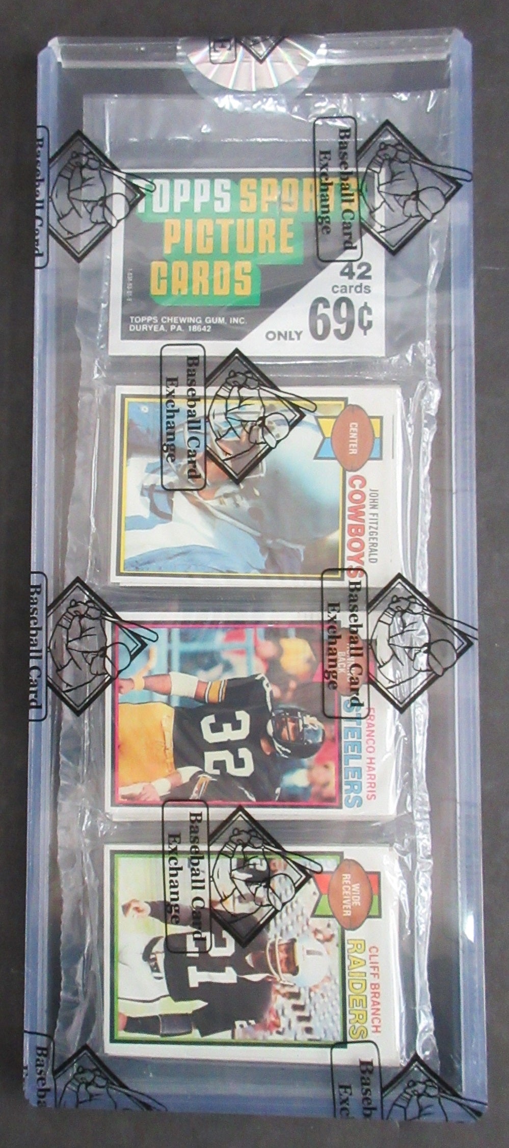 1979 Topps Football Unopened Rack Pack (BBCE) (Harris Top Branch Top)