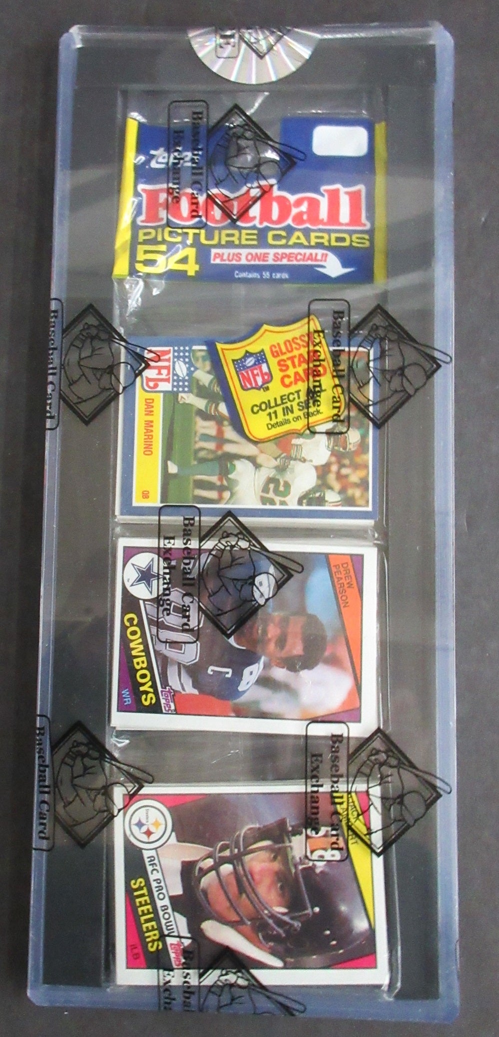 1984 Topps Football Unopened Rack Pack (BBCE) (Pearson Top Lambert Top)