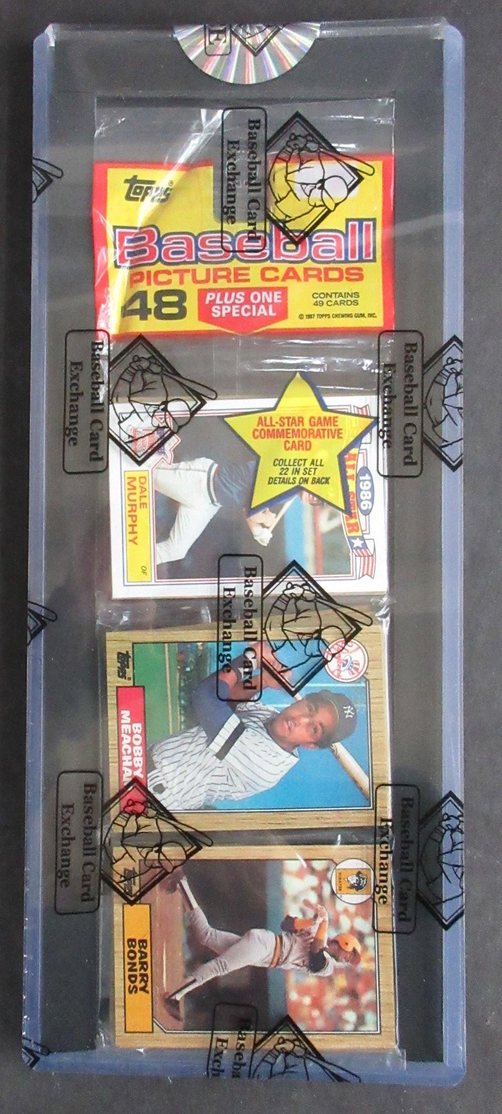 1987 Topps Baseball Unopened Rack Pack (BBCE) (Bonds RC Top) – Baseball ...