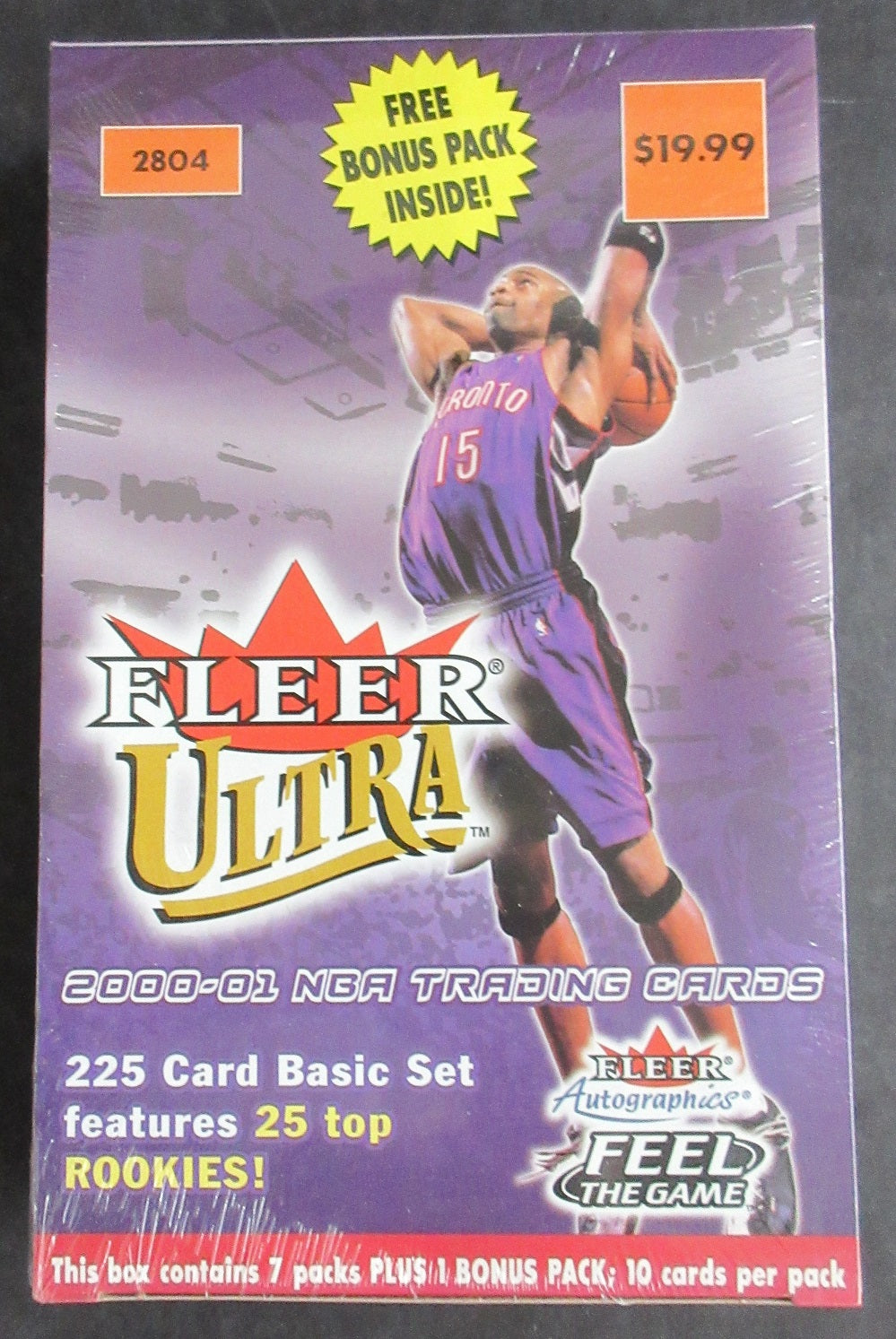 2000/01 Fleer Ultra Basketball Unopened Blaster Box (8/10)
