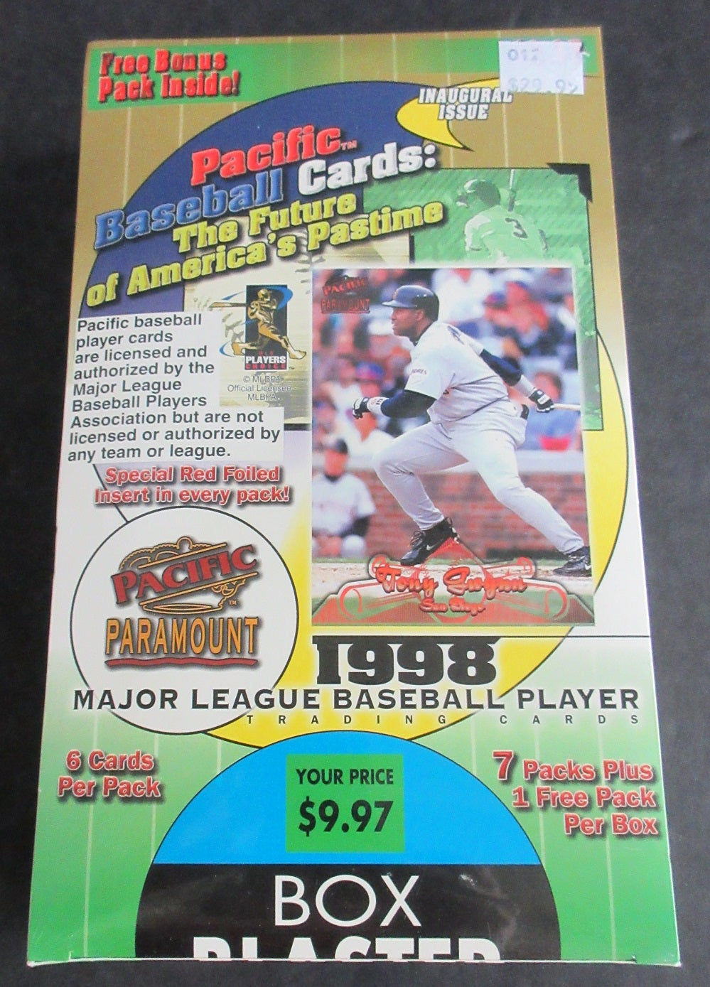 1998 Pacific Paramount Baseball Unopened Blaster Box (8/6)