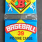 1990 Bowman Baseball Unopened Rack Pack (39)