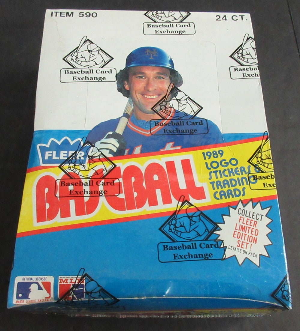 1989 Fleer Baseball Unopened Rack Box (FASC) (Code 911211)