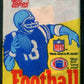 1985 Topps Football Unopened Wax Pack (White Wrapper)