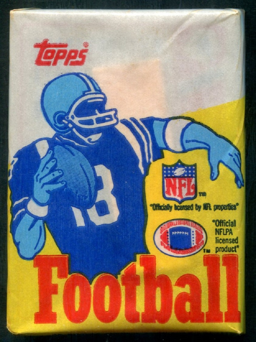 1985 Topps Football Unopened Wax Pack (White Wrapper)