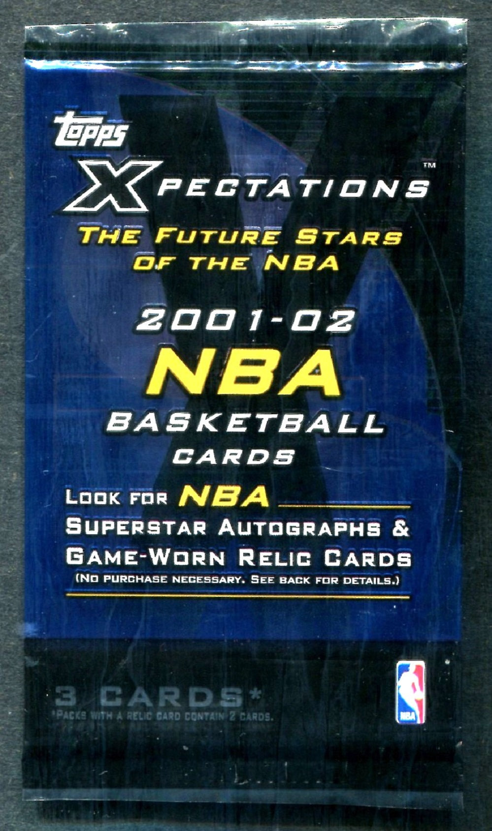 2001/02 Topps Xpectations Basketball Unopened Pack (3)