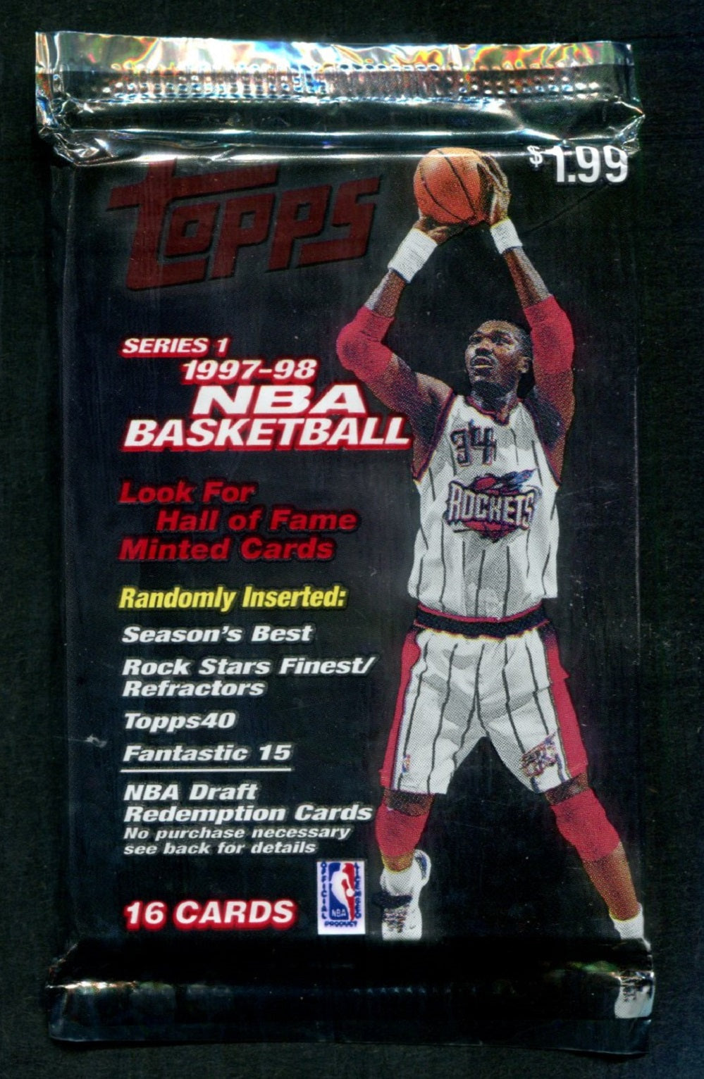 1997/98 Topps Basketball Unopened Series 1 Pack (Pre Priced) (16)