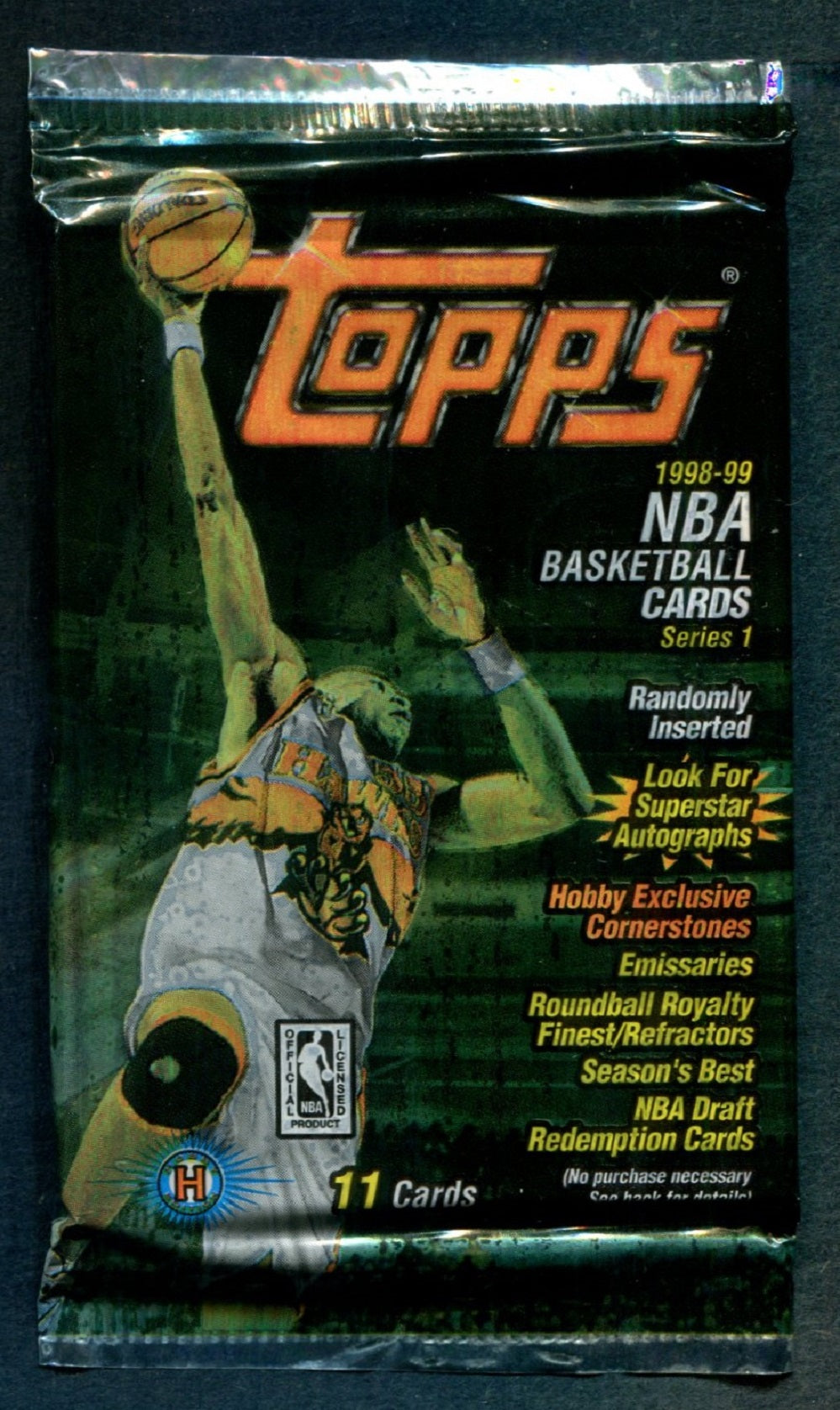 1998/99 Topps Basketball Unopened Series 1 Pack (Hobby) (11)