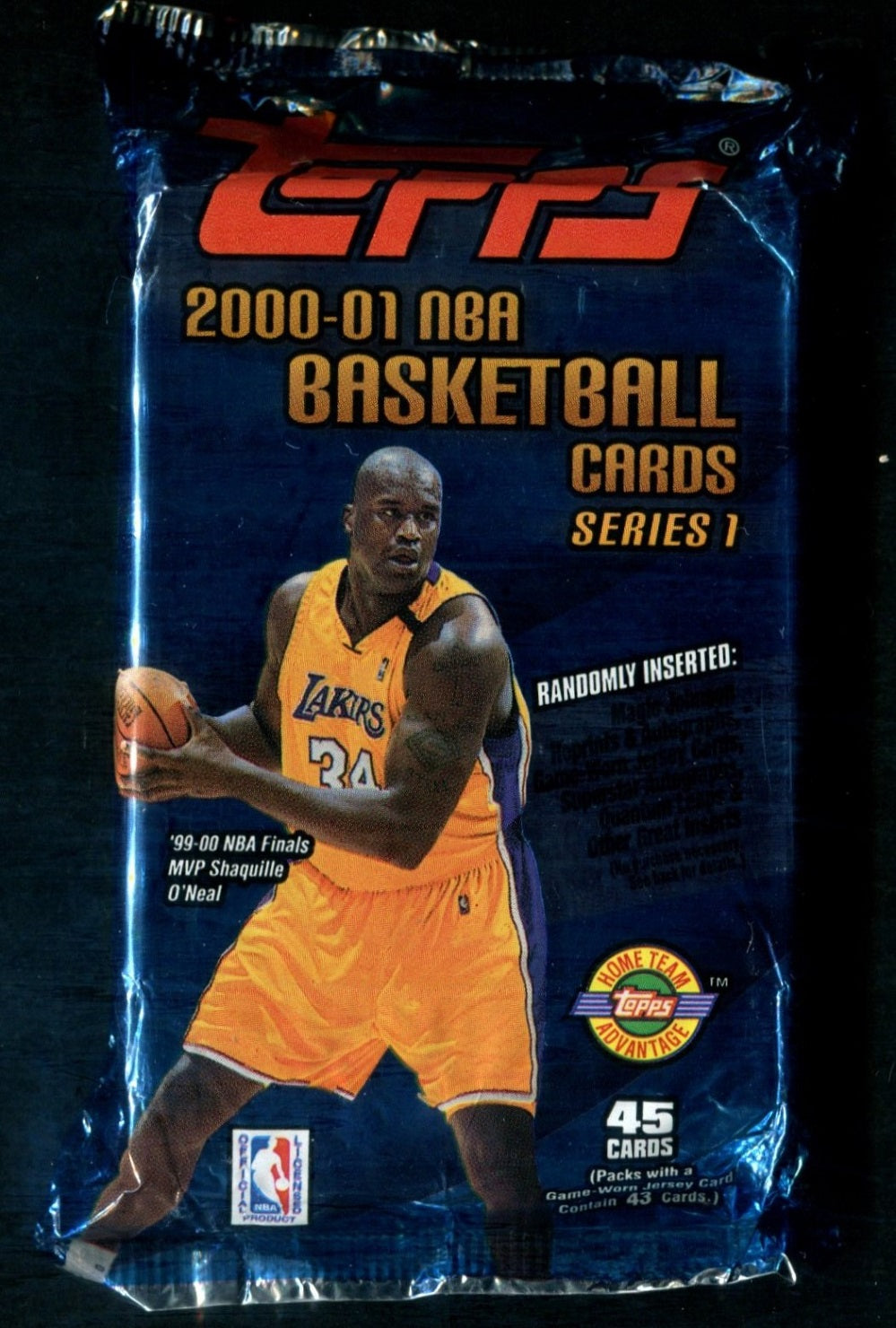 2000/01 Topps Basketball Unopened Series 1 Jumbo Pack (HTA) (45)