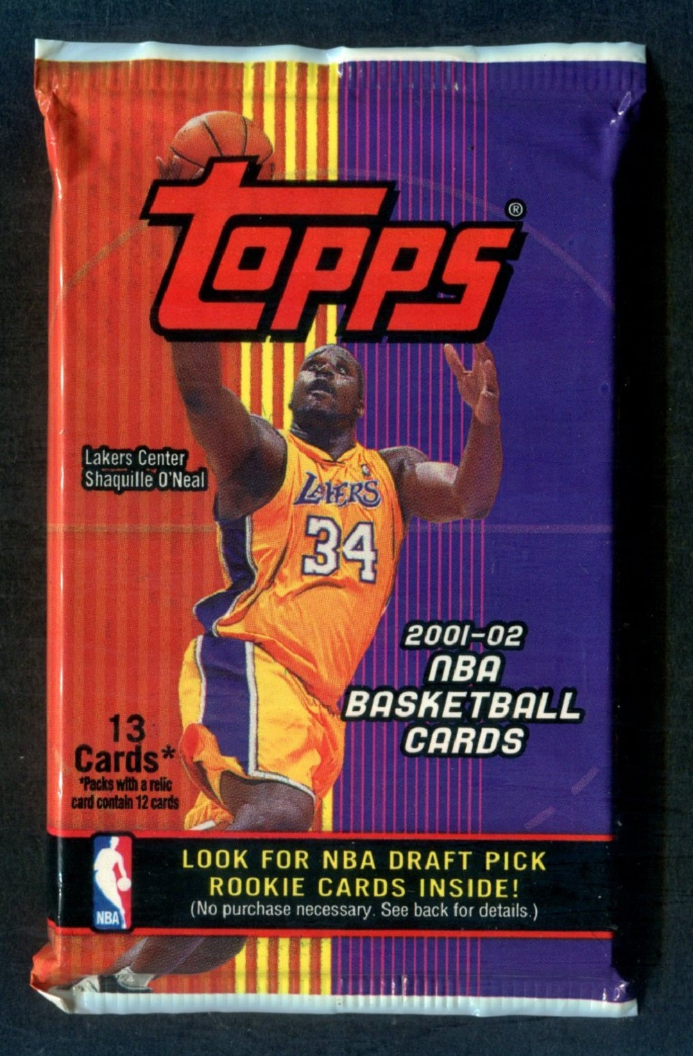 2001/02 Topps Basketball Unopened Pack (13)