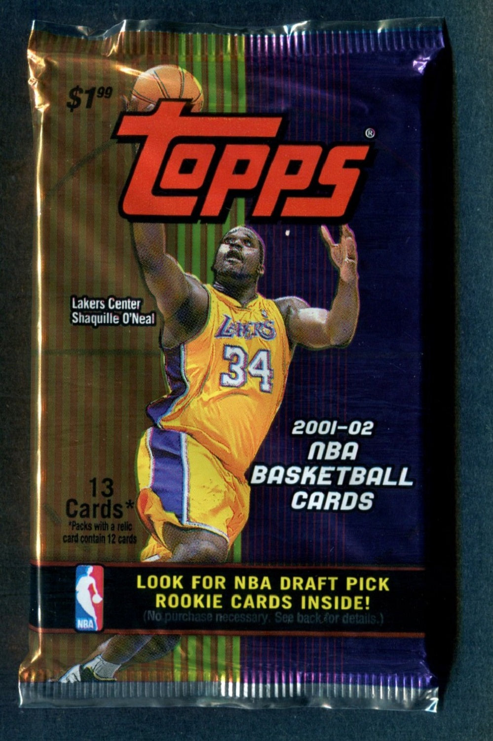 2001/02 Topps Basketball Unopened Pack (Pre Priced) (13)