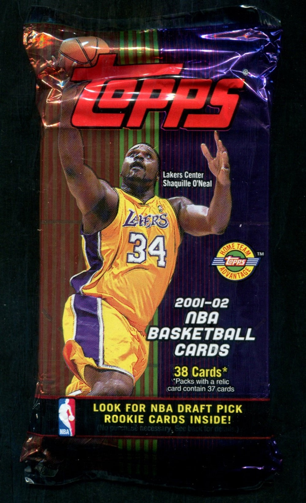 2001/02 Topps Basketball Unopened Jumbo Pack (HTA) (38)