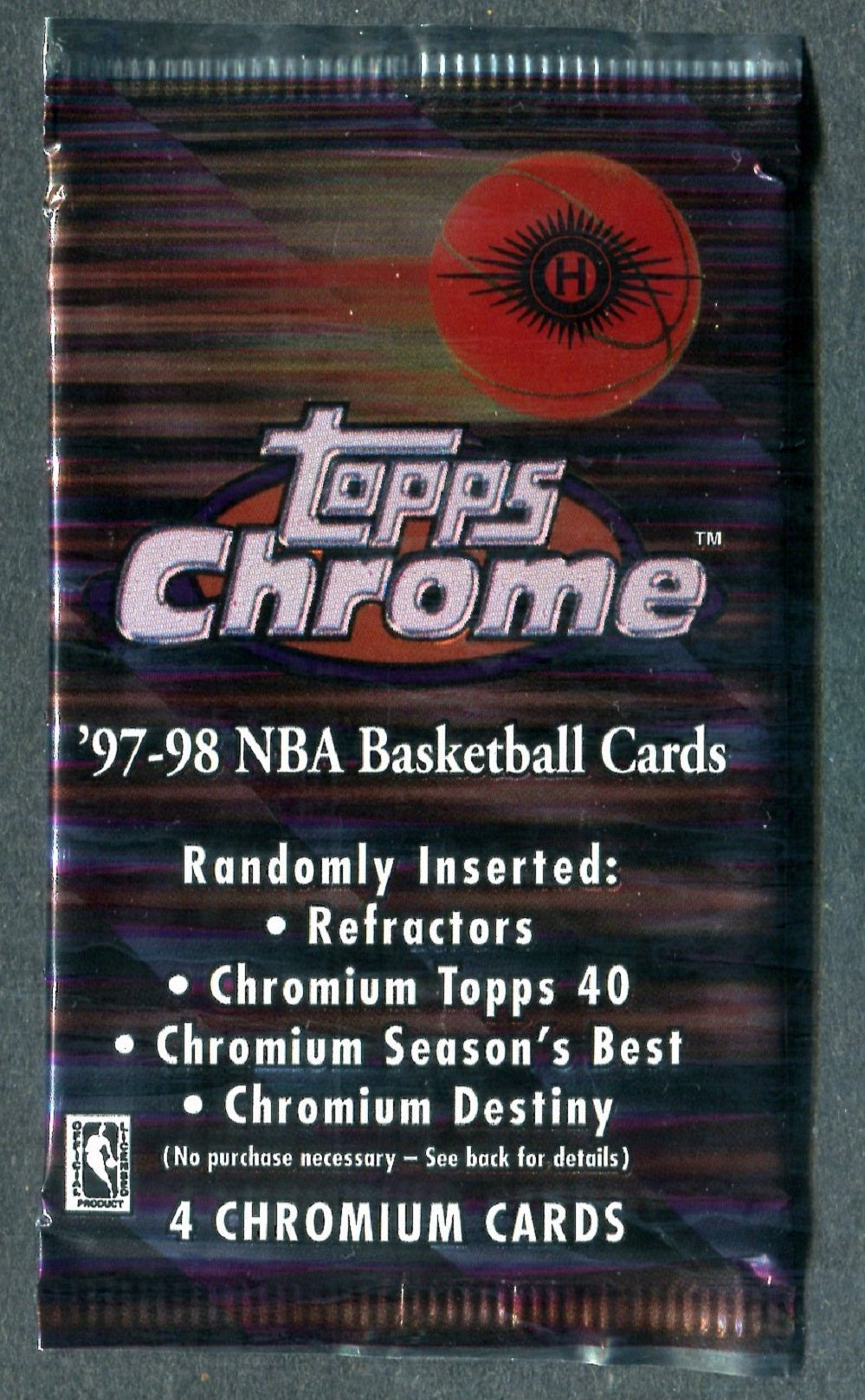 1997/98 Topps Chrome Basketball Unopened Pack (Hobby) (4)