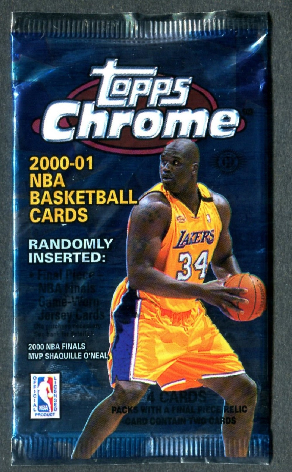 2000/01 Topps Chrome Basketball Unopened Pack (Hobby) (4)