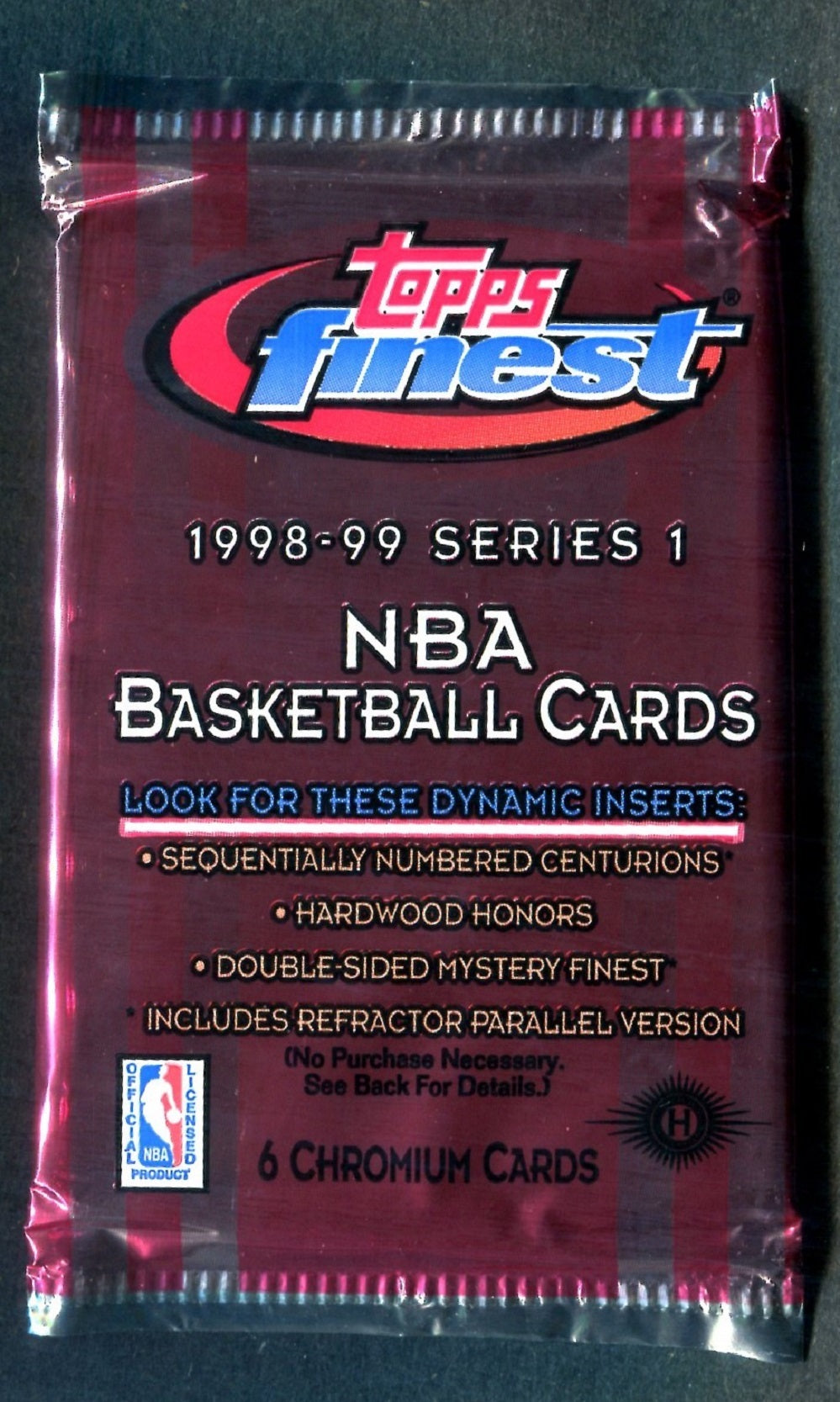 1998/99 Topps Finest Basketball Unopened Series 1 Pack (Hobby) (6)