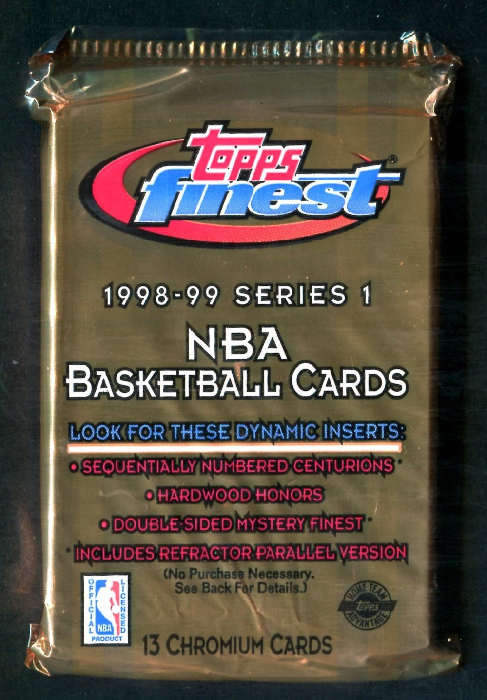 1998/99 Topps Finest Basketball Unopened Series 1 Jumbo Pack (HTA) (13)