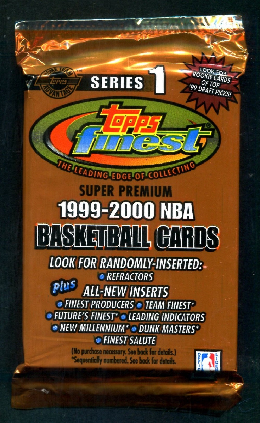 1999/00 Topps Finest Basketball Unopened Series 1 Jumbo Pack (HTA) (13)