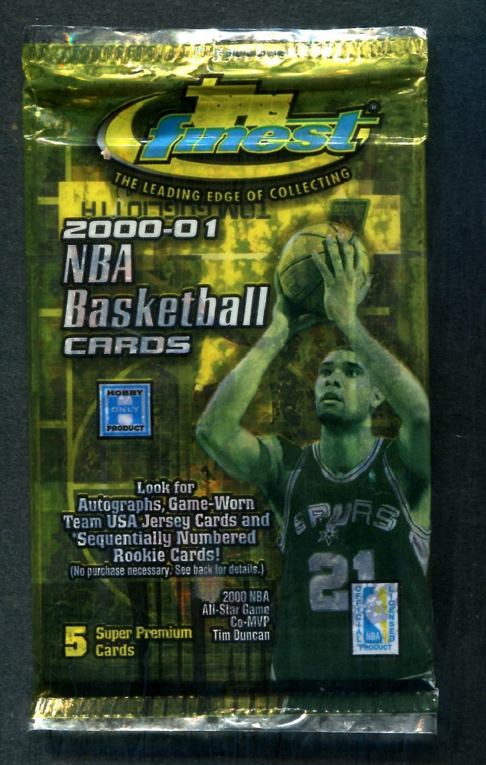 2000/01 Topps Finest Basketball Unopened Pack (Hobby) (5)