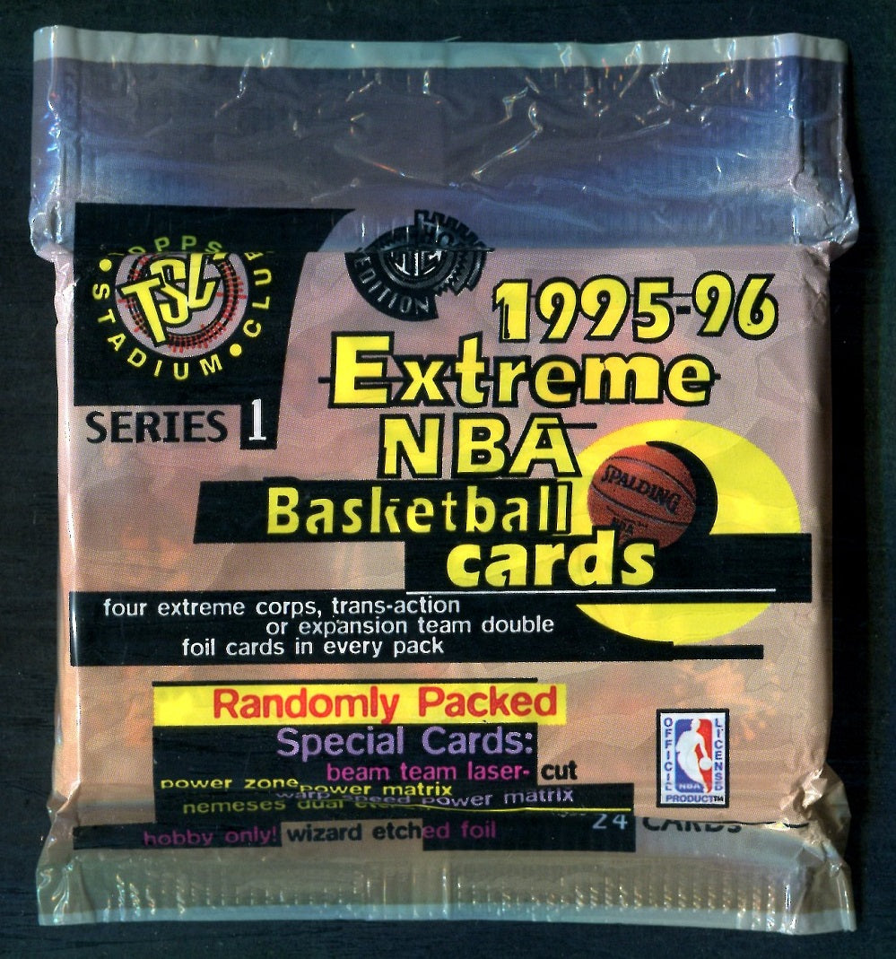 1995/96 Topps Stadium Club Basketball Unopened Series 1 Jumbo Pack (Hobby) (24)