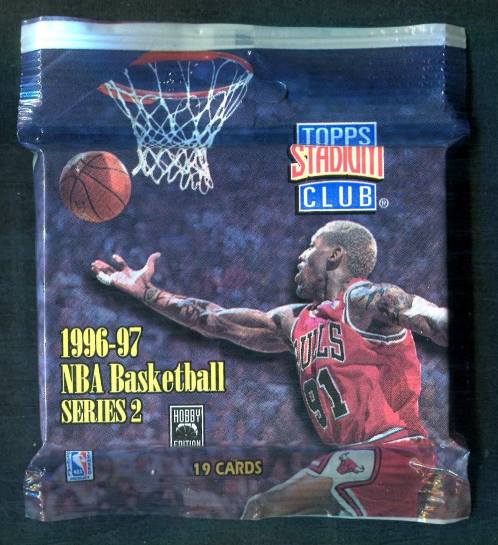 1996/97 Topps Stadium Club Basketball Unopened Series 2 Jumbo Pack (Hobby) (19)