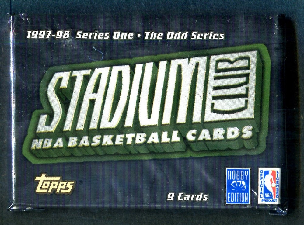 1997/98 Topps Stadium Club Basketball Unopened Series 1 The Odds Pack (Hobby) (9)