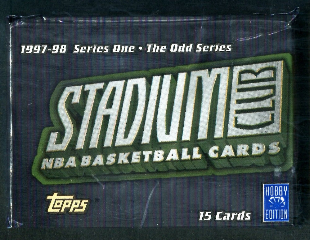 1997/98 Topps Stadium Club Basketball Unopened Series 1 The Odds Jumbo Pack (Hobby) (15)