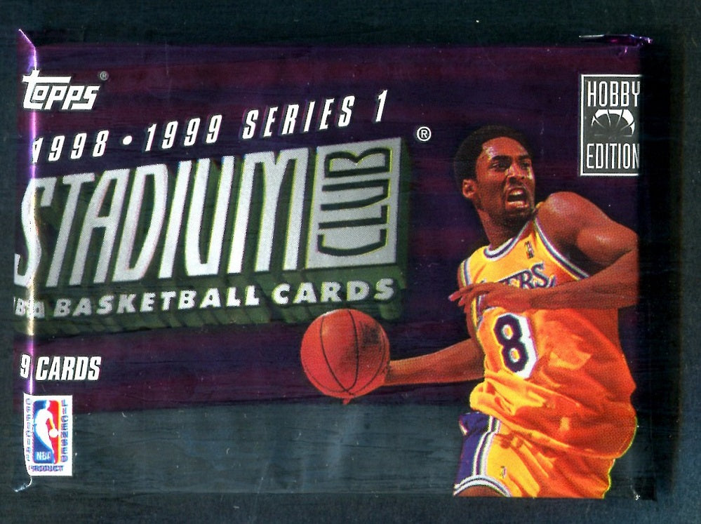 1998/99 Topps Stadium Club Basketball Unopened Series 1 Pack (Hobby) (9)