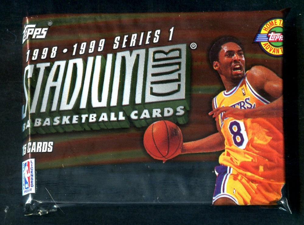 1998/99 Topps Stadium Club Basketball Unopened Series 1 Jumbo Pack (HTA) (15)