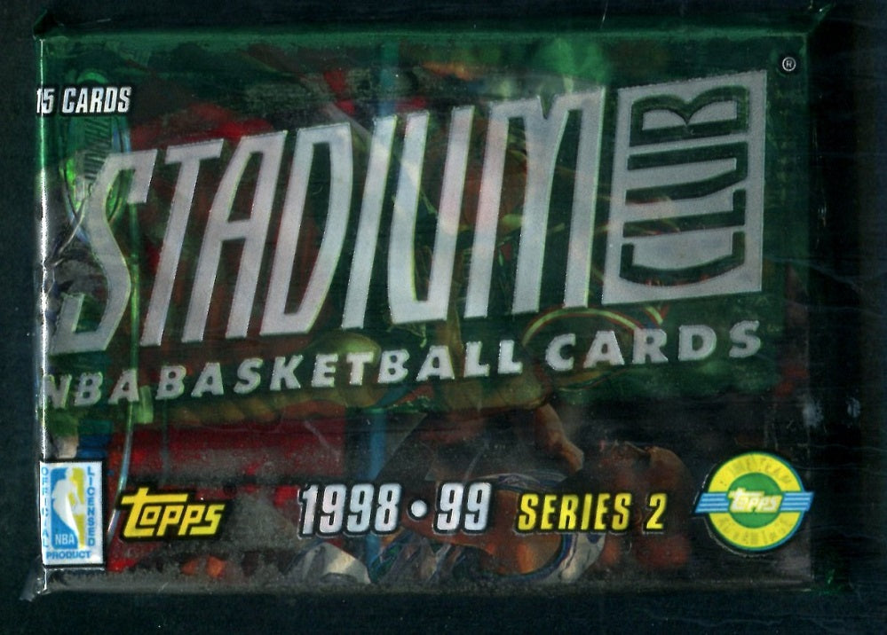 1998/99 Topps Stadium Club Basketball Unopened Series 2 Jumbo Pack (HTA) (15)