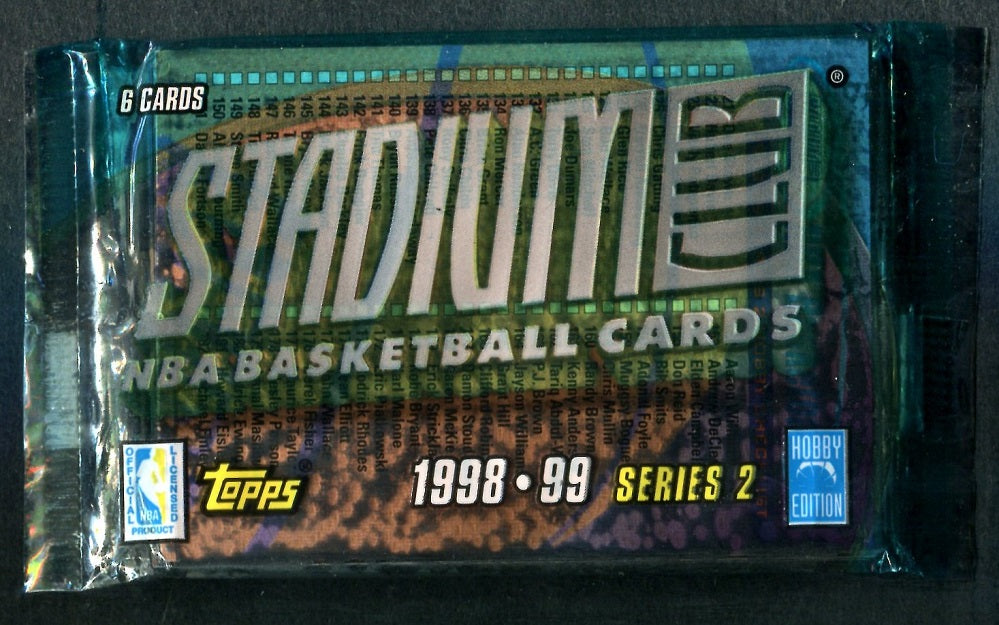 1998/99 Topps Stadium Club Basketball Unopened Series 2 Pack (Hobby) (6)