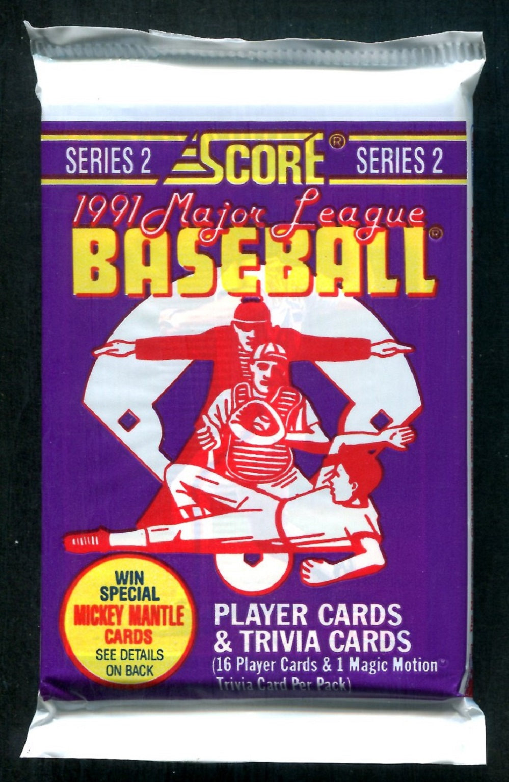 1991 Score Baseball Unopened Series 2 Pack