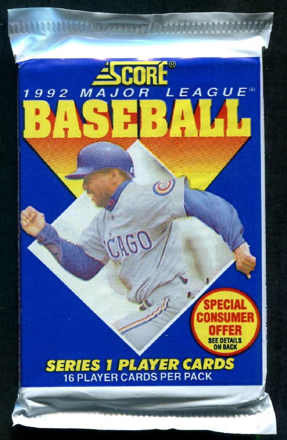 1992 Score Baseball Unopened Series 1 Pack